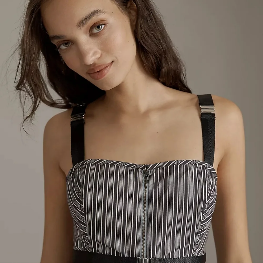 Anthropologie Square-Neck Asymmetric Romper Dress - Picture 3 of 4